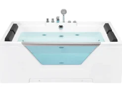 Whirlpool Badewanne Weis Rechteckig 170 X 120 Cm Huaraz