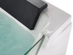 Whirlpool Badewanne Weis Led Unterwasserbeleuchtung 174 X 80 Cm Samana