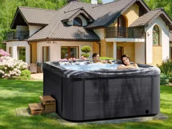 Whirlpool Outdoor Grau Mit Led Quadratisch 200 X 200 Cm Lastarria