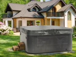 Whirlpool Outdoor Grau Mit Led Quadratisch 200 X 200 Cm Lastarria