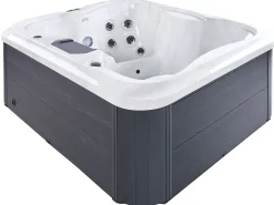 Whirlpool Outdoor Weis Mit Led Rechteckig 180 X 215 Cm Arcelia