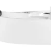 Whirlpool-Badewanne Weis Eckmodell Mit Led 150 X 100 Cm Links Neiva