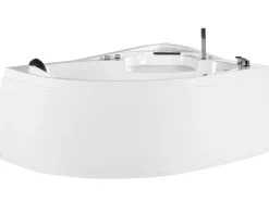 Whirlpool-Badewanne Weis Eckmodell Mit Led 150 X 100 Cm Links Neiva