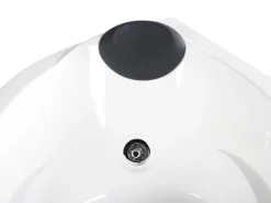 Whirlpool-Badewanne Weis Eckmodell Mit Led 150 X 100 Cm Links Neiva